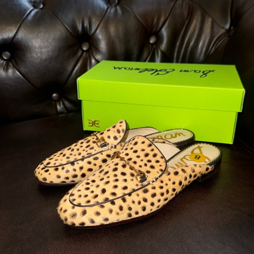 Sam Edelman Linnie Bit Mule Leopard Calf Hair size 
8